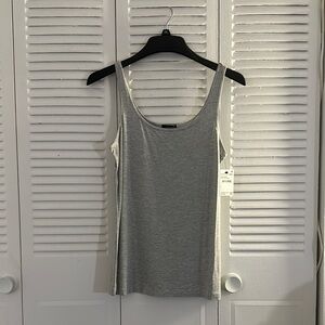 NWT Halogen Gray Sleeveless Women's Top Size L